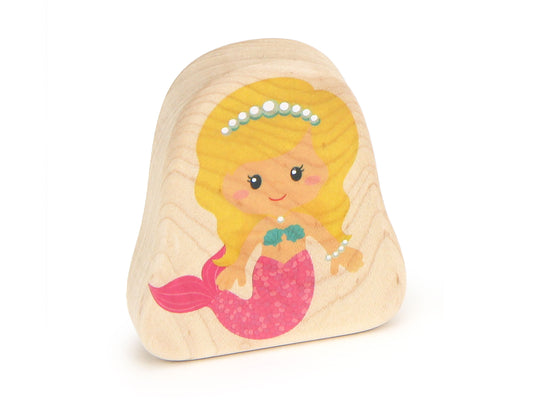 LIMITED! Pink Mermaid - 2.75" Double-sided 1:24 Scale Maple Figure