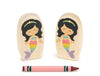 LIMITED! Rainbow Mermaid - 3.25" Double-sided 1:24 Scale Maple Figure