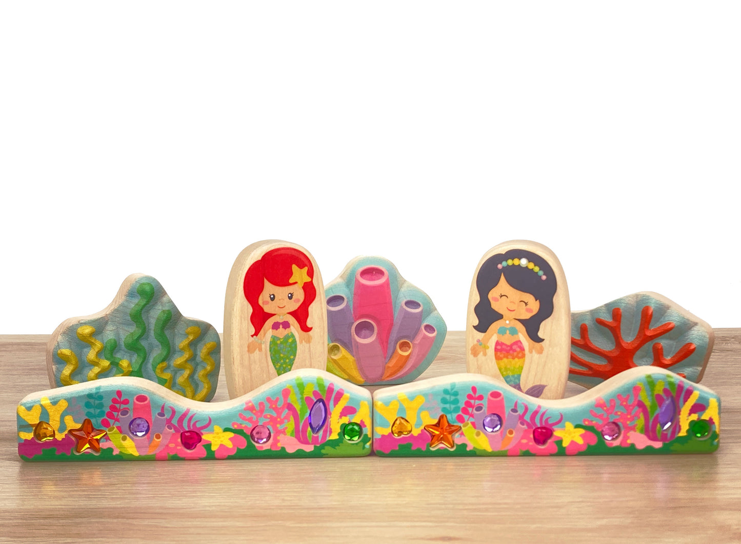 LIMITED! Carved Under-the-Sea 3 pc. Shape Block Set
