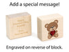 Brown Bear Valentine Message Block