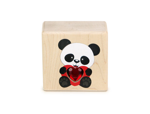 Panda Bear Valentine Message Block