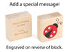 Ladybug Love Bug Message Block