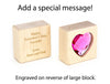 LIMITED! 5 pc. Pink Heart Gem Message Blocks