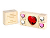 LIMITED! 5 pc. Ruby Heart Gem Message Blocks