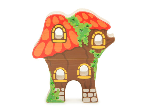 Mushroom Faerie House Building Block Set
