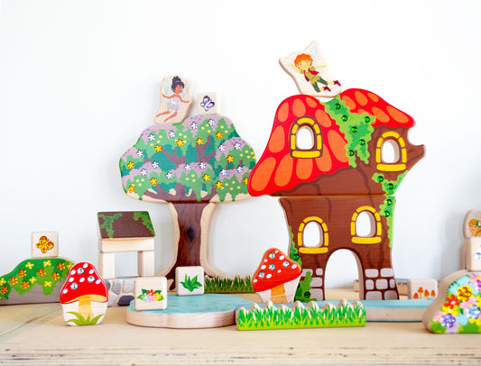 Little Faerie Garden 8 pc. Building Block Set