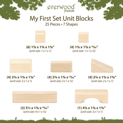 25 pc. My First Block Set Maple Building Blocks
