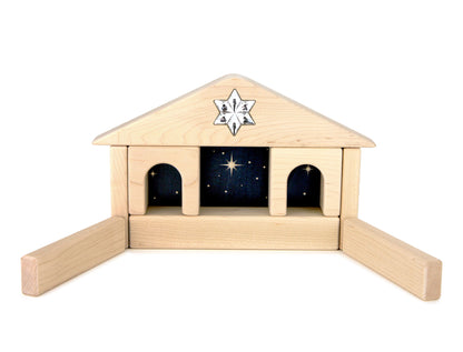 Nativity Crèche 11 pc. Maple Building Block Set