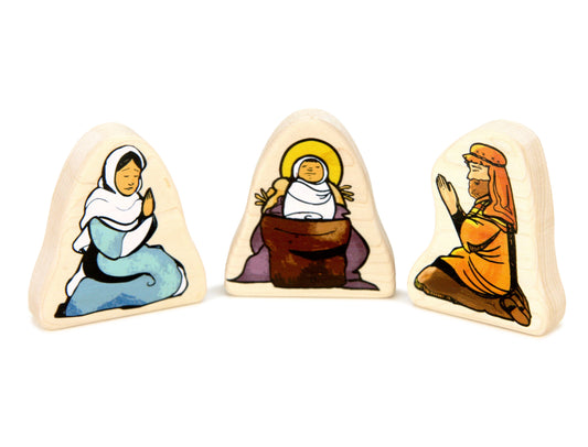 Nativity Holy Family 1:24 Scale 3 pc. Shape Block Set