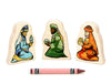 LIMITED! Nativity Wise Men 3 pc. Shape Block Set