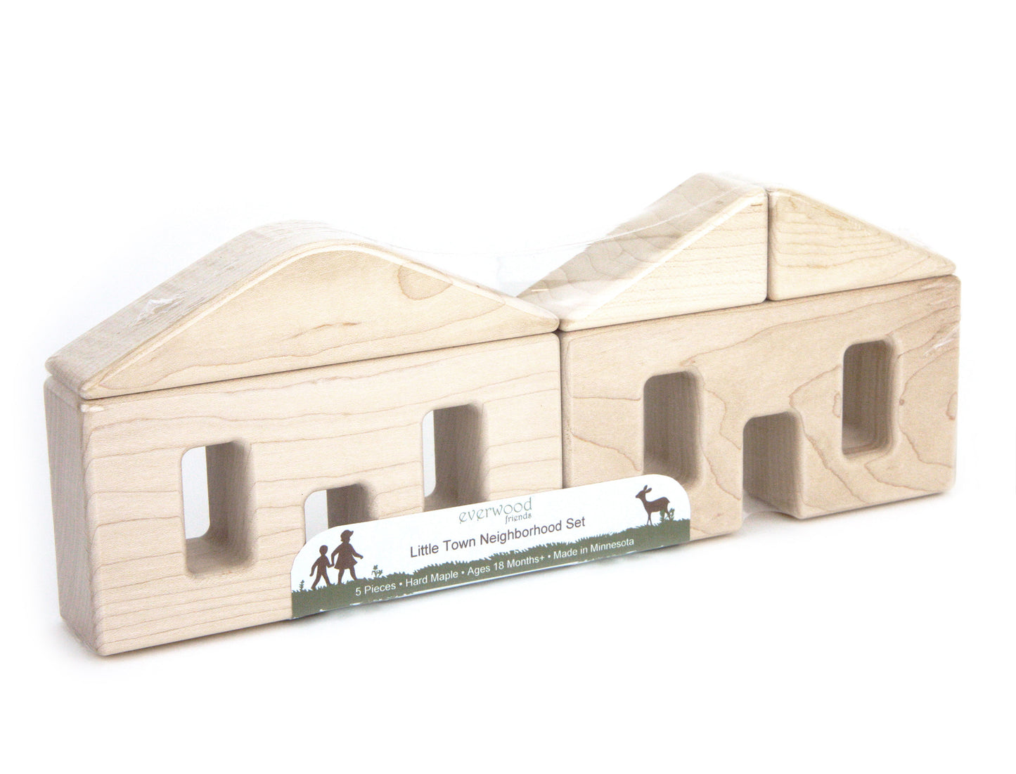 5 pc. Little Town Blocks Neighborhood Set