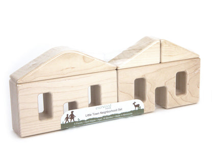 5 pc. Little Town Blocks Neighborhood Set