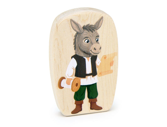Nick Bottom - 3.75" Double-sided 1:24 Scale Maple Figure