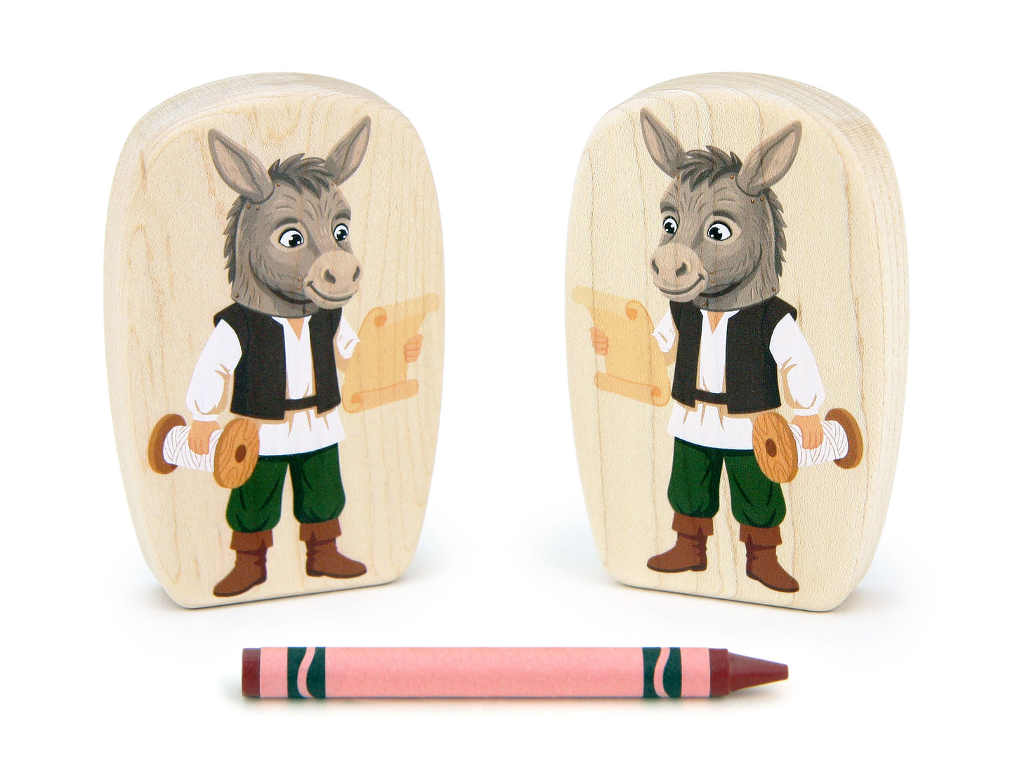 Nick Bottom - 3.75" Double-sided 1:24 Scale Maple Figure