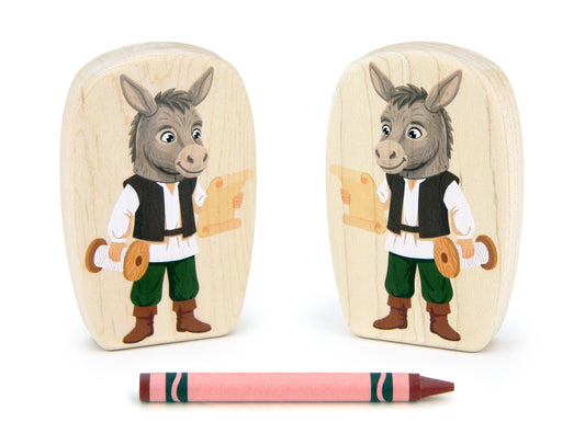 Nick Bottom - 3.75" Double-sided 1:24 Scale Maple Figure