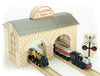 LIMITED! North Pole Depot Train Station Maple Building Block Set