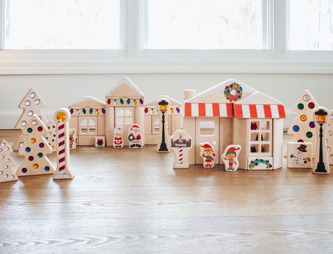 North Pole Village Building Blocks