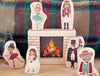 LIMITED! Cozy Fireplace Maple Building Block Set