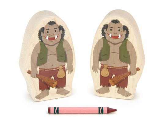 Friendly Ogre - Thick 5" Double-sided 1:24 Scale Maple Figure