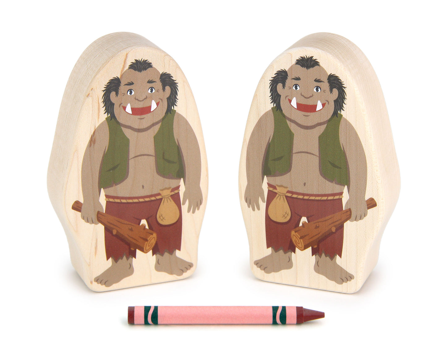 Friendly Ogre - Thick 5" Double-sided 1:24 Scale Maple Figure