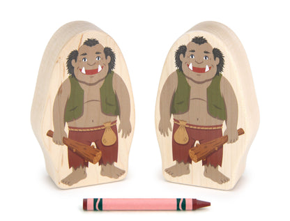 Friendly Ogre - Thick 5" Double-sided 1:24 Scale Maple Figure