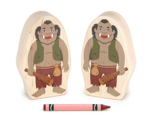 Friendly Ogre - Thick 5" Double-sided 1:24 Scale Maple Figure