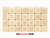 28 pc. Outline Lowercase Engraved Alphabet Blocks