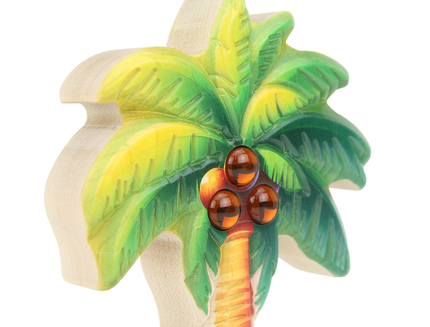 LIMITED! Carved Palm Tree Maple Building Block