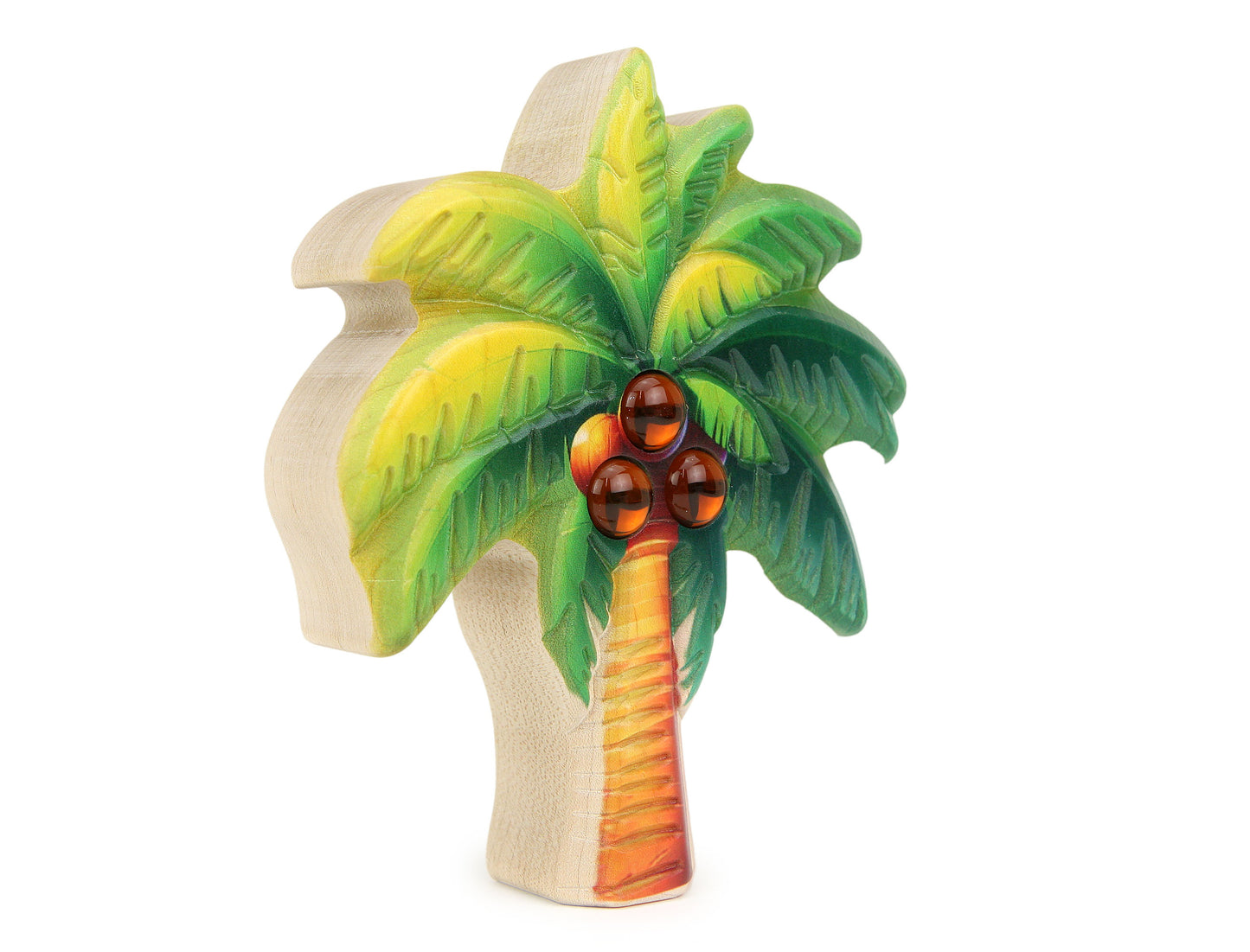 LIMITED! Carved Palm Tree Maple Building Block