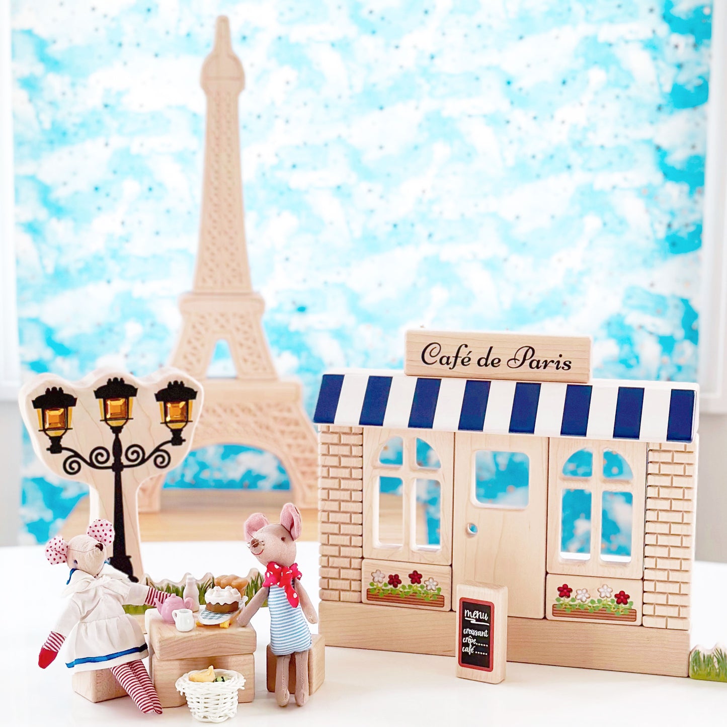LIMITED! Paris Street Lamp Gem Block