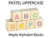 28 pc. Pastel Uppercase Letters Alphabet Blocks