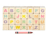 28 pc. Pastel Uppercase Letters Alphabet Blocks