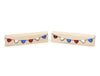 LIMITED! Patriotic Heart Banner 2 pc. Gem Block Set