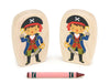 LIMITED! Hookhand the Pirate - 3.75" Double-sided 1:24 Scale Maple Figure