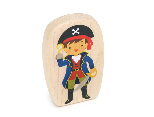 LIMITED! Hookhand the Pirate - 3.75" Double-sided 1:24 Scale Maple Figure