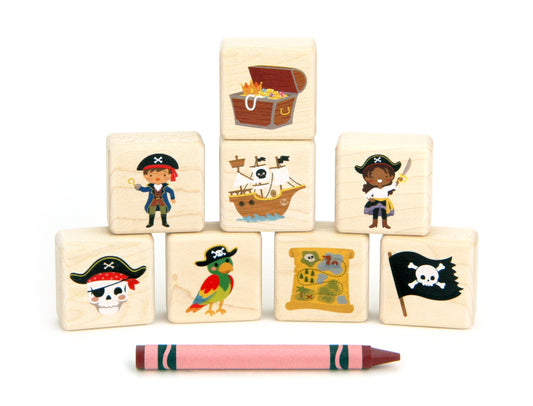 Little Pirate Friends 8 pc. Building Block Set