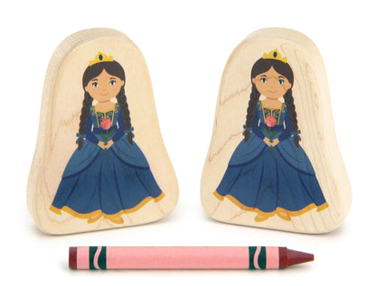 Princess - 3.25" Double-sided 1:24 Scale Maple Figure