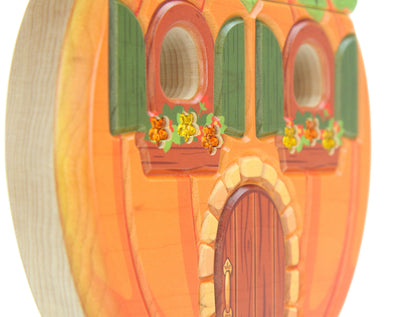 LIMITED! Carved Pumpkin Faerie House Building Block Set