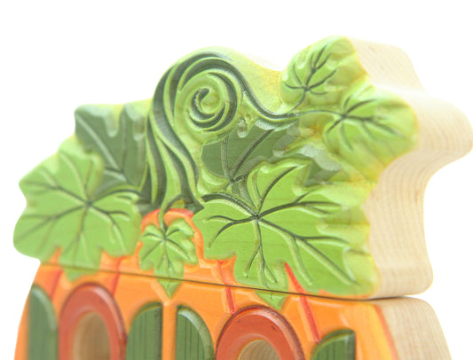 LIMITED! Carved Pumpkin Faerie House Building Block Set