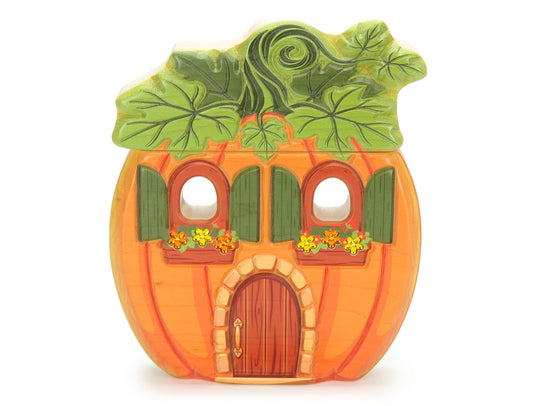 LIMITED! Carved Pumpkin Faerie House Building Block Set