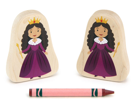 Queen - 3.25" Double-sided 1:24 Scale Maple Figure
