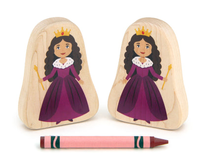 Queen - 3.25" Double-sided 1:24 Scale Maple Figure
