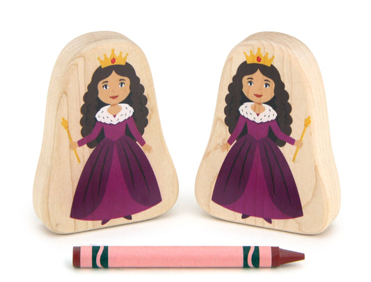 Queen - 3.25" Double-sided 1:24 Scale Maple Figure