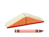 LIMITED! 2x1 Red Scallop Roof 2 pc. Double-Sided Triangle Building Blocks