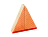 LIMITED! 4x2 Red Scallop Roof 2 pc. Double-Sided Triangle Building Blocks