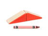 LIMITED! 2x1 Red Shingle Roof 2 pc. Double-Sided Triangle Building Blocks