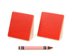 LIMITED! 2x2 Red Shingle Roof 2 pc. Slant Building Blocks