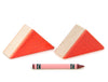 LIMITED! 2x2 Red Shingle Roof 2 pc. Double-Sided Triangle Building Blocks