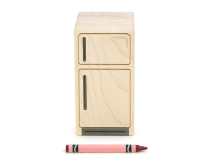 Refrigerator - Natural - 1:12 Scale Furniture Solid Maple Blocks