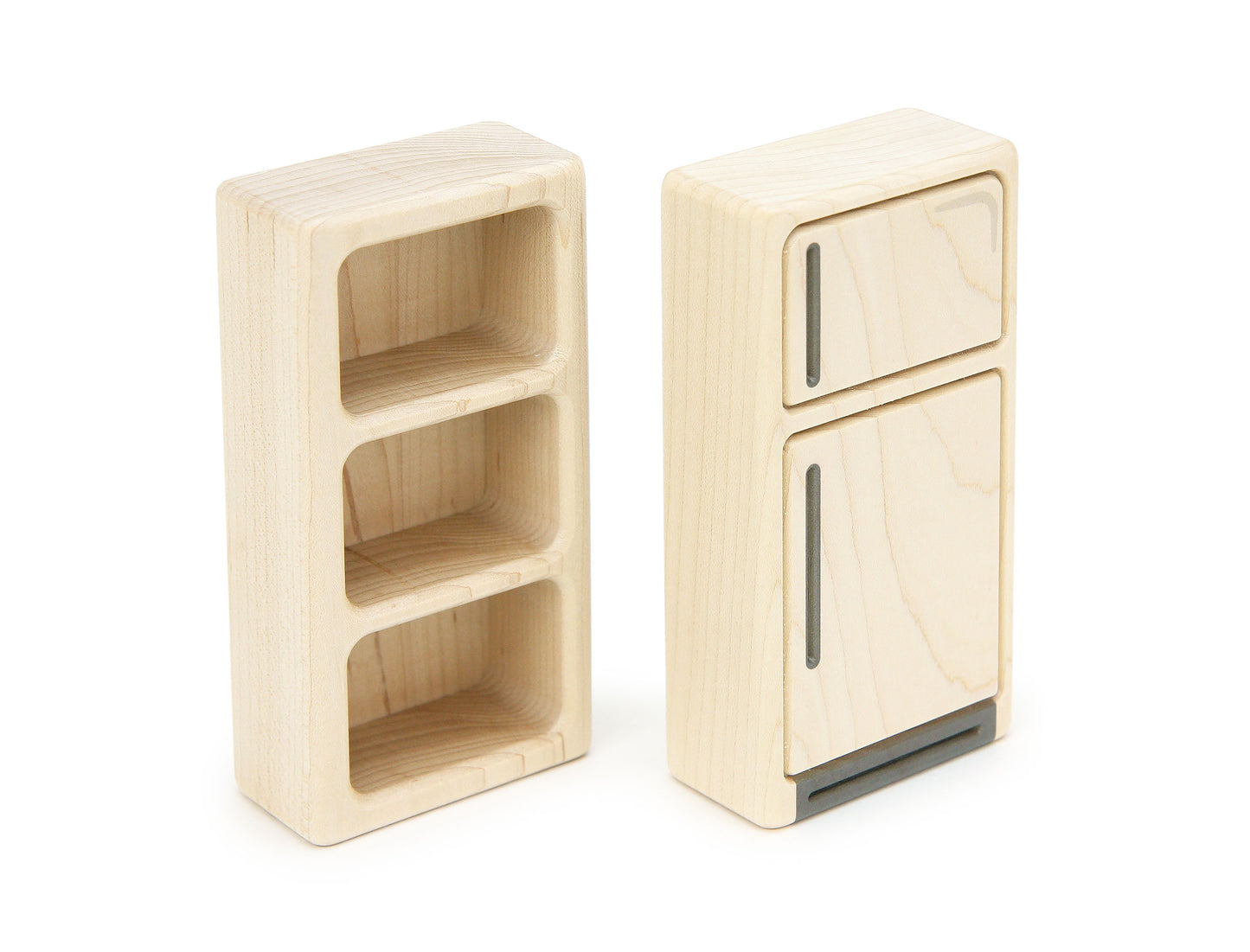 Refrigerator - Natural - 1:12 Scale Furniture Solid Maple Blocks